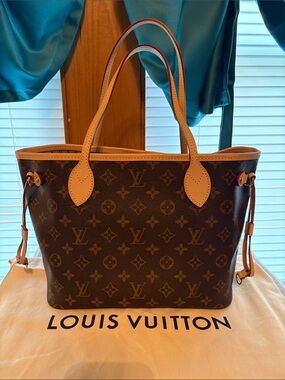 NWT Louis Vuitton Monogram Canvas Tote PM with Vachetta Trim